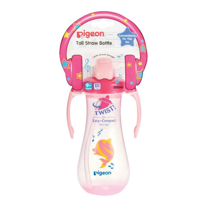 Pigeon Tall Straw Feeding Bottle - 300 ml - Zrafh.com - Your Destination for Baby & Mother Needs in Saudi Arabia