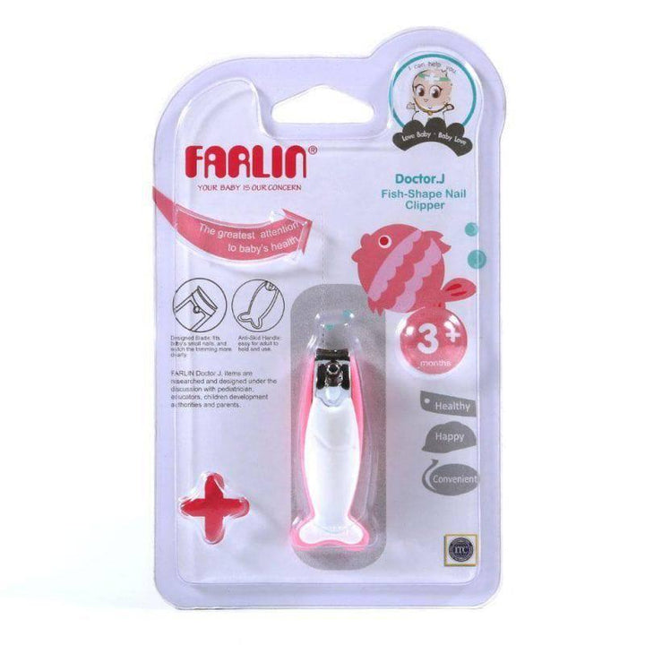 Farlin Fish Shape Nail Clipper - White - ZRAFH