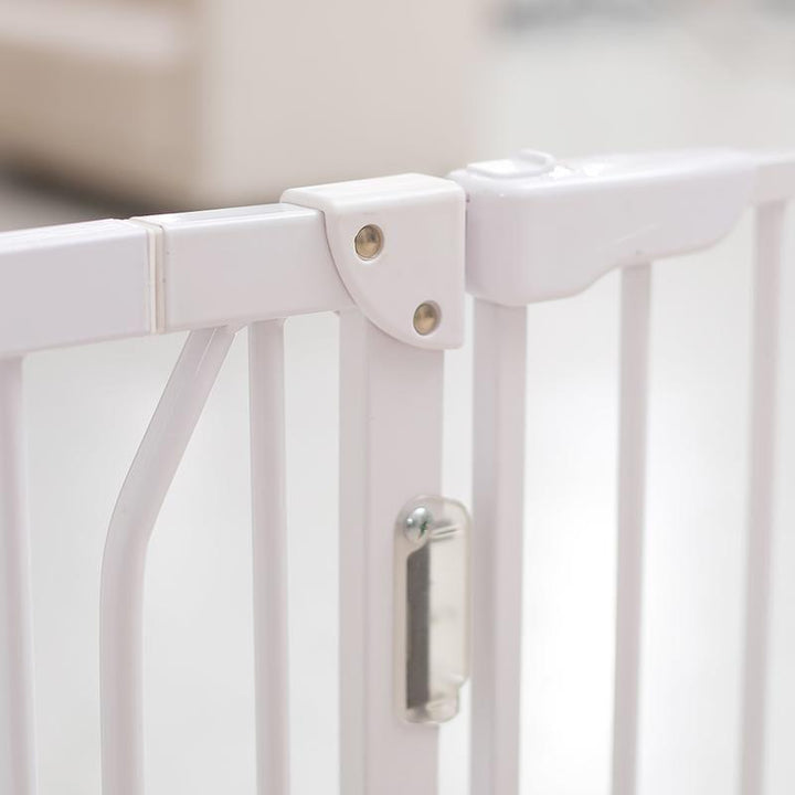 Baby Safe Metal Safety LED Gate - White - ZRAFH