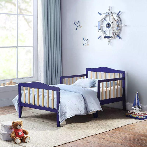 Kids' Blue Wooden Bed: Playful, 120x200x140 cm by Alhome - Zrafh.com - Your Destination for Baby & Mother Needs in Saudi Arabia