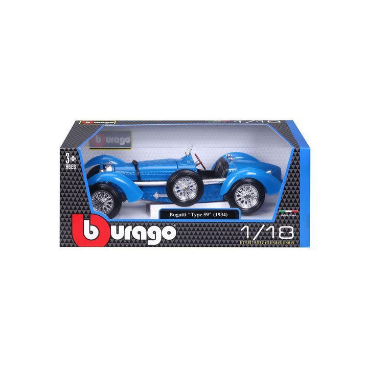 Bburago Bugatti Type 59 Scale 1/18 - Zrafh.com - Your Destination for Baby & Mother Needs in Saudi Arabia