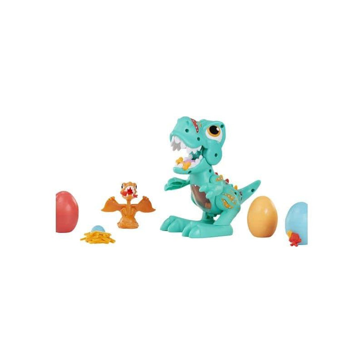 Play-Doh Dino Crew Crunchin' T-Rex with Funny Dinosaur Sounds and 3 Eggs - 2.5 Ounces - ZRAFH