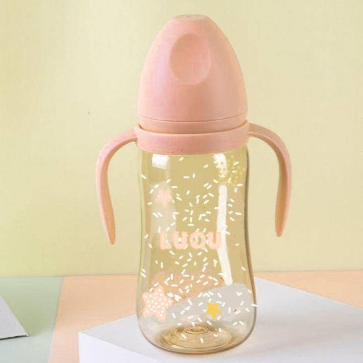 Luqu Feeding Bottle Ppsu With Handle - 300Ml - ZRAFH