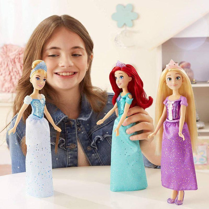 Royal Shimmer Ariel Doll Fashion Doll with Skirt and Accessories Toy for Kids From Disney Princess Blue - 35.5x12.7x5 cm - F0895 - ZRAFH