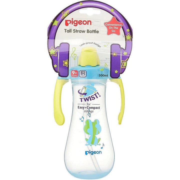 Pigeon Tall Straw Feeding Bottle - 300 ml - Zrafh.com - Your Destination for Baby & Mother Needs in Saudi Arabia