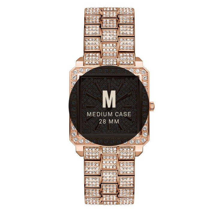 JBW Women's Crystal Watch 0.12 Diamonds - Stainless Steel - Ladies Watch - Rose Gold - J6386 - Zrafh.com - Your Destination for Baby & Mother Needs in Saudi Arabia