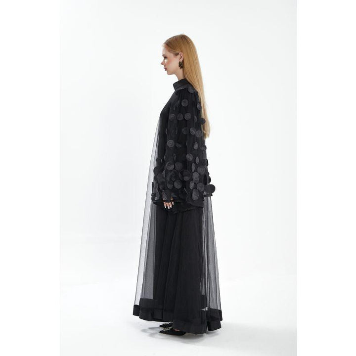 Londonella Women's Long Flowing Summer Dress With Long Sleeves - Black - Lon100308 - Zrafh.com - Your Destination for Baby & Mother Needs in Saudi Arabia