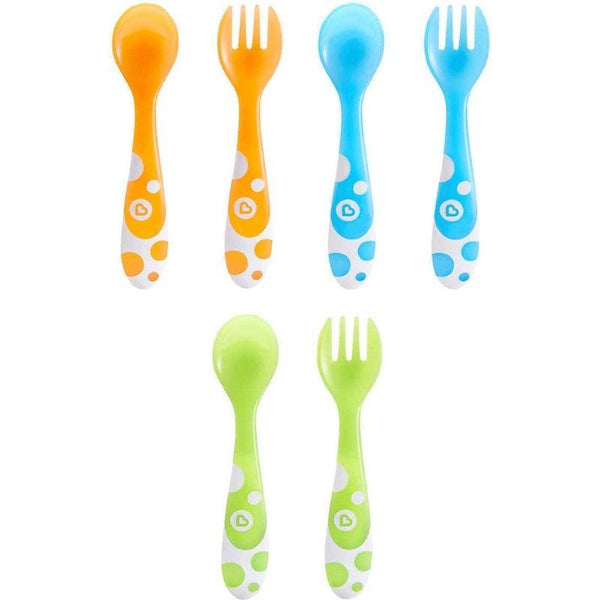 1 Package- Munchkin Soft-Tip Infant Spoons - Multi-Color 6 Pc
