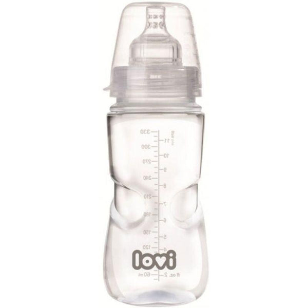 Lovi Plastic Wide Neck Medical Baby Bottle 3+ Months - 330 ml - ZRAFH
