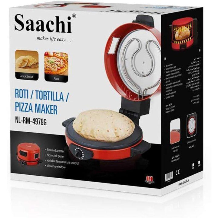 Saachi 30cm Roti/Tortilla/Pizza Maker - NL-RM-4979 - ZRAFH