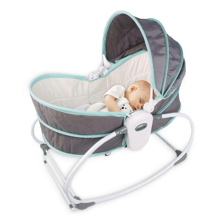 Teknum 5 In 1 Cozy Rocker Bassinet With Awning And Mosquito Net - Zrafh.com - Your Destination for Baby & Mother Needs in Saudi Arabia