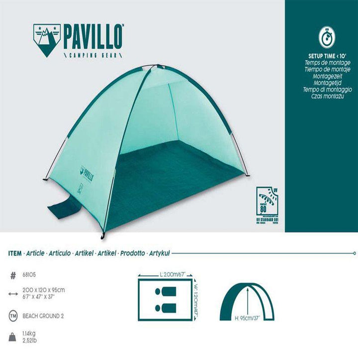 Bestwaystore  Pavillo™ 75in x 25in x 16.5in/1.90m x 64cm x 42cm Fold 'N  Rest Camping Bed