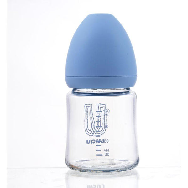 Luqu Glass Feeding Bottle Wide Neck - 120Ml - ZRAFH