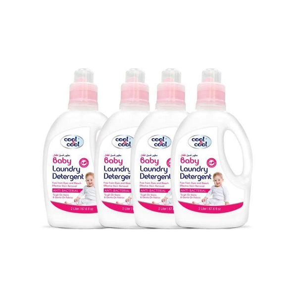 Cool & Cool Baby Laundry Detergent - Pack of 4x2L - Zrafh.com - Your Destination for Baby & Mother Needs in Saudi Arabia