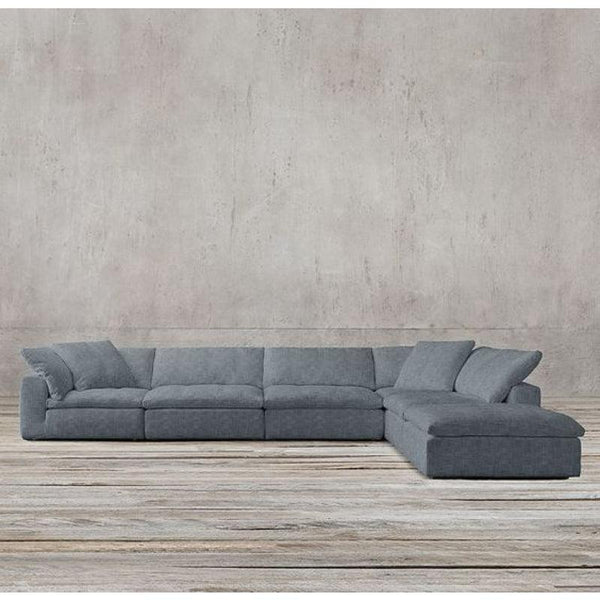 3-Seater Gray Linen Sofa By Alhome - Zrafh.com - Your Destination for Baby & Mother Needs in Saudi Arabia