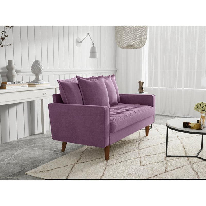 Modern Luxurious Velvet 2 Seater Sofa - 180x85x85 cm - By Alhome - Zrafh.com - Your Destination for Baby & Mother Needs in Saudi Arabia