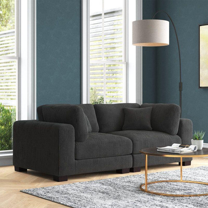 Modern Elegant Velvet 2 Seater Sofa - 200x85x85 cm - By Alhome - Zrafh.com - Your Destination for Baby & Mother Needs in Saudi Arabia