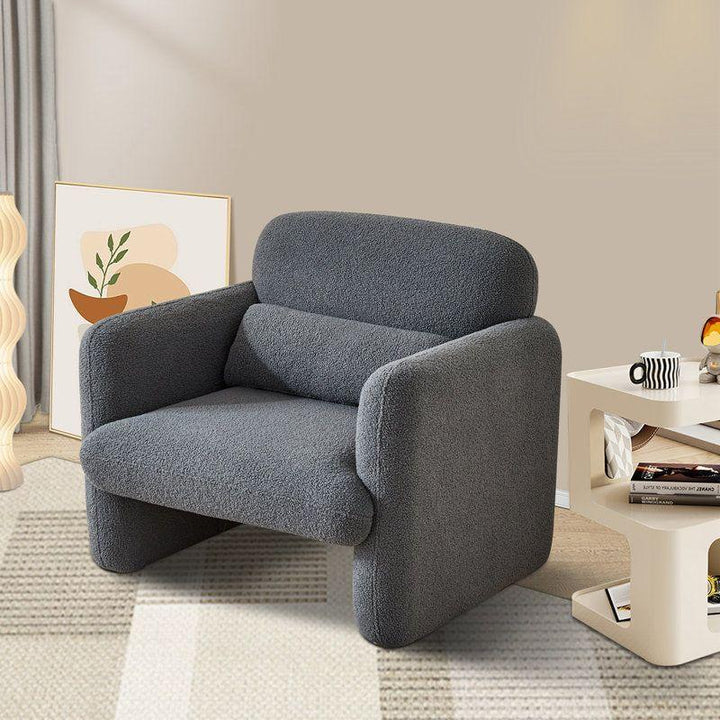 Modern Bouclé Chair - 90x85x85 cm - By Alhome - Zrafh.com - Your Destination for Baby & Mother Needs in Saudi Arabia