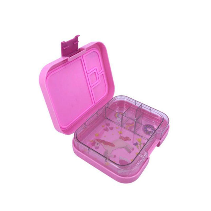 TinyWheel Bento 4 Compartments Lunch Box - Pink - Zrafh.com - Your Destination for Baby & Mother Needs in Saudi Arabia