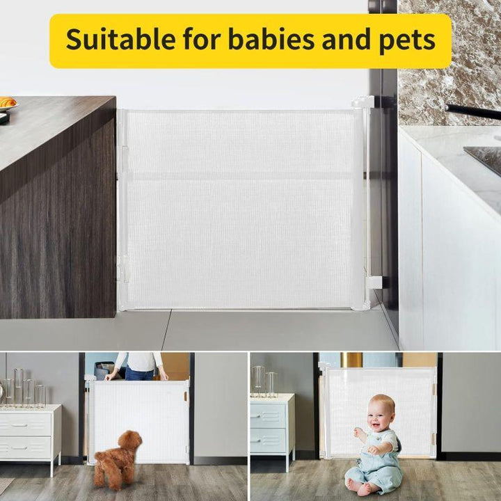 Baby Safe Retractable Mesh Gate - Zrafh.com - Your Destination for Baby & Mother Needs in Saudi Arabia