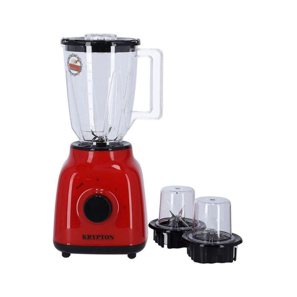 Krypton 3in1 Multi Functional Blender - 400 w - Red - knb6212 - Zrafh.com - Your Destination for Baby & Mother Needs in Saudi Arabia
