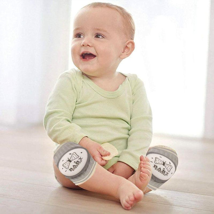 Amchi Baby 1 Pair Anti-Slip Padded Baby Knee Pads for Crawling - 0 to 3 Years - Zrafh.com - Your Destination for Baby & Mother Needs in Saudi Arabia