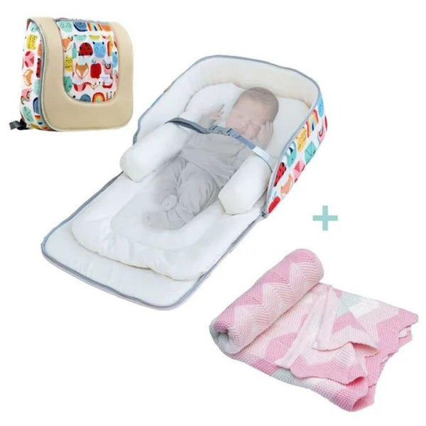Moon Travalo 2-In-1 Baby Bed And Backpack + Snugly Baby Blanket - Zrafh.com - Your Destination for Baby & Mother Needs in Saudi Arabia