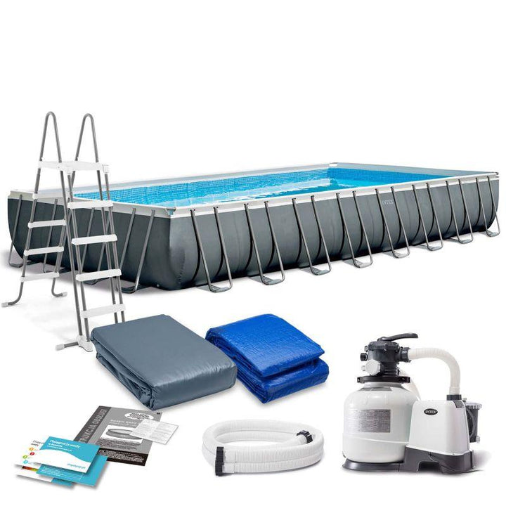 Intex Ultra XTR Rectangular Pool Set - 9.75x4.88x1.32 m - Zrafh.com - Your Destination for Baby & Mother Needs in Saudi Arabia