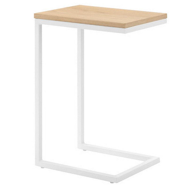 Iron and Side Table Beige and White - 40x35x60 cm By Alhome - Zrafh.com - Your Destination for Baby & Mother Needs in Saudi Arabia