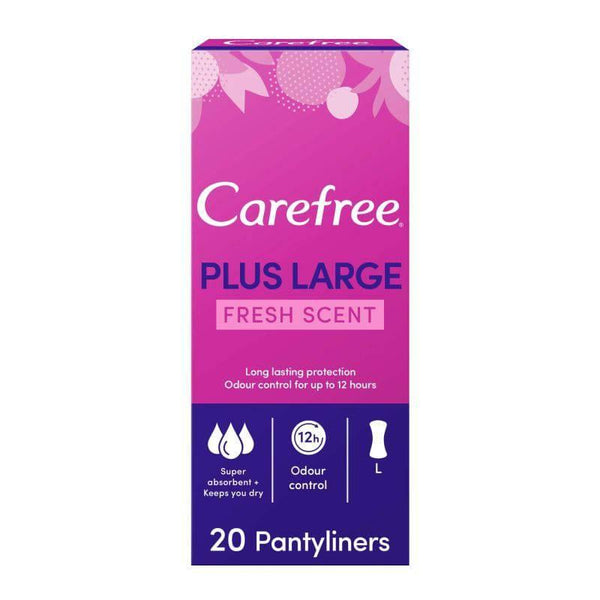 Carefree Plus Large Pantyliners Fresh Scent - 48 pieces - ZRAFH