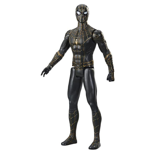 Marvel Spider Man Titan Hero Series Spider Man Action Figure With Black&Gold Suit - 12 inch - ZRAFH