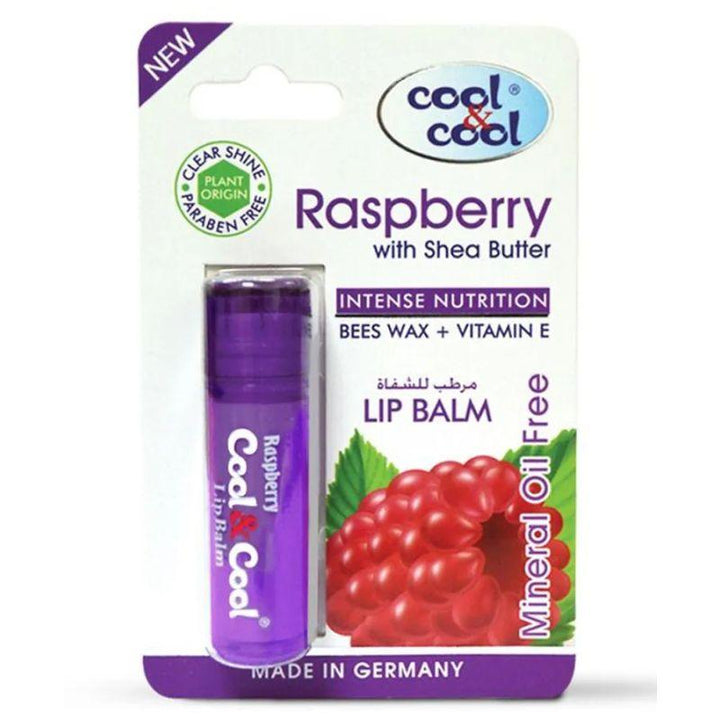 Cool & Cool Raspberry with Shea Butter Lip Balm - 4.6g - Zrafh.com - Your Destination for Baby & Mother Needs in Saudi Arabia