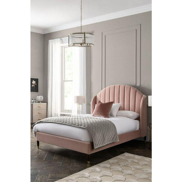 Opulent Blush Super King Bed By Alhome - Zrafh.com - Your Destination for Baby & Mother Needs in Saudi Arabia