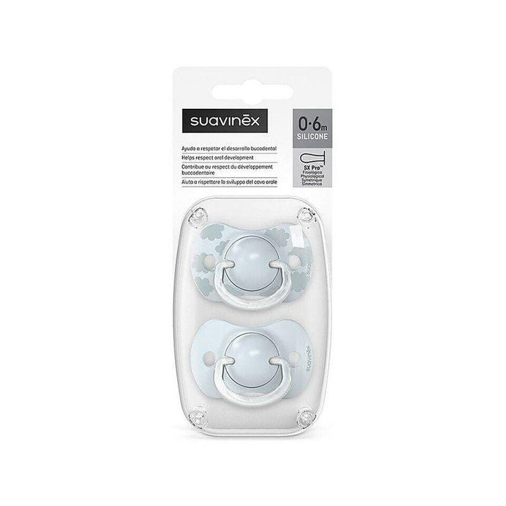 Suavinex Physiological Soother - 0-6 Months - 2 Pieces - Dream Blue - Zrafh.com - Your Destination for Baby & Mother Needs in Saudi Arabia