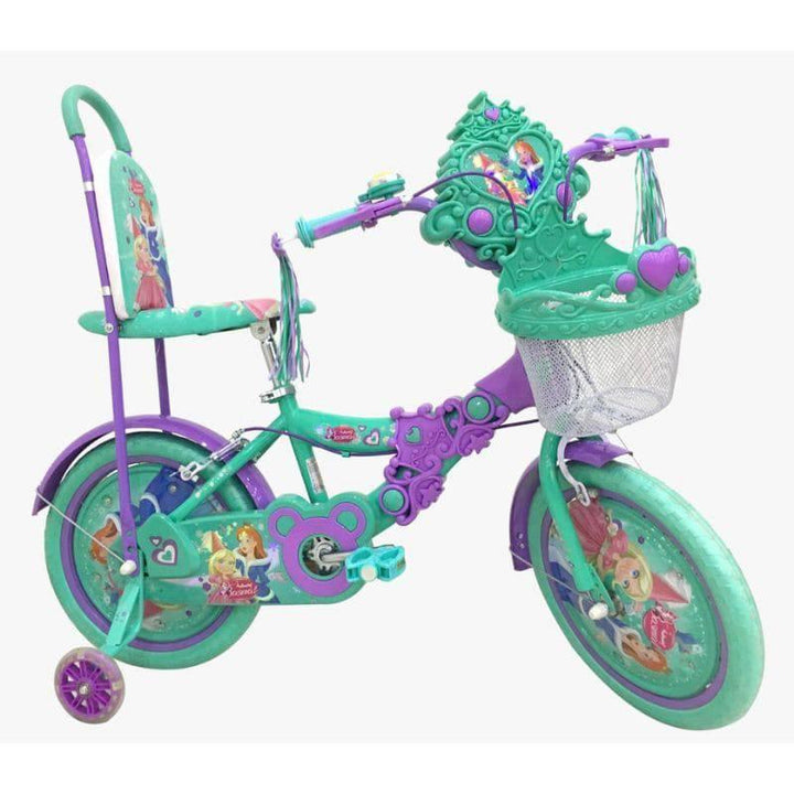 Princess Bicycle With Basket & Backrest 36cm - 25-1402HR - ZRAFH