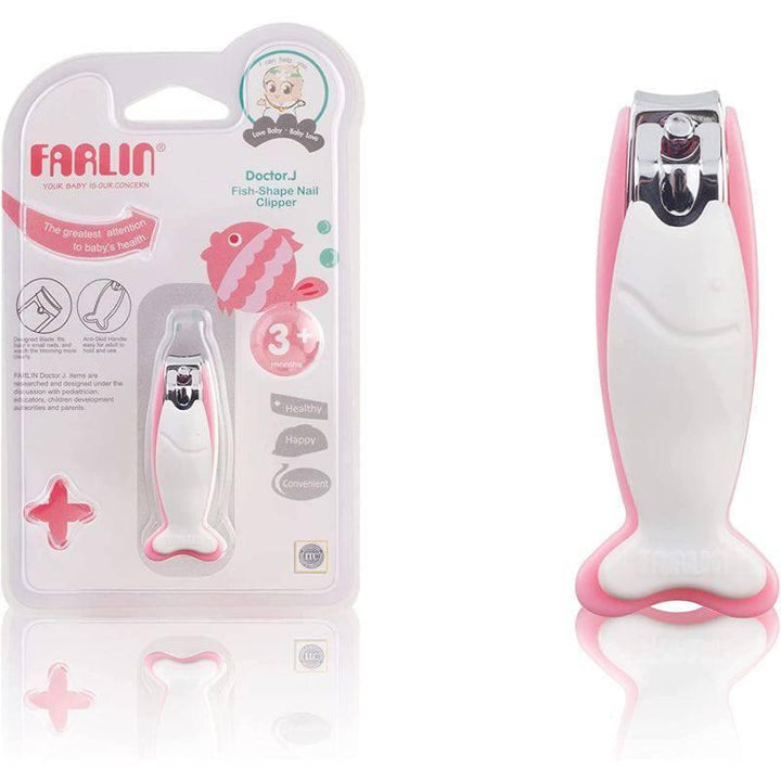 Farlin Fish Shape Nail Clipper - White - ZRAFH