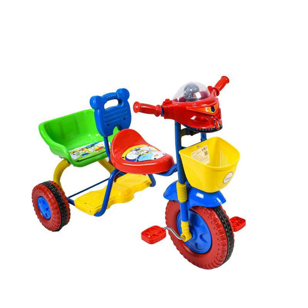 Amla - Bike with two seats, three plastic wheels, red color, 108DR - ZRAFH