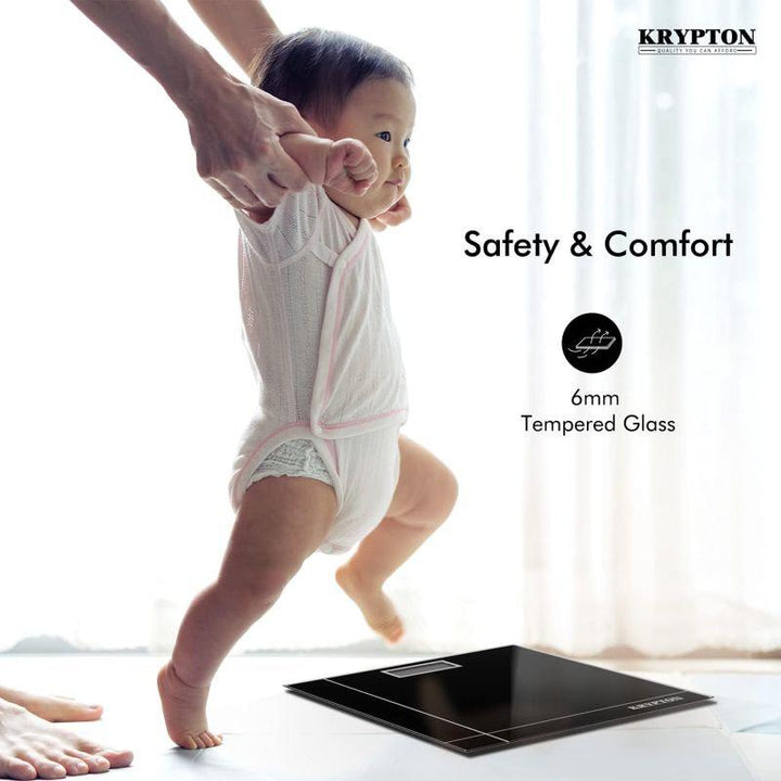 Krypton Electronic Bath Scale - 180 kg - Black - knbs5086 - Zrafh.com - Your Destination for Baby & Mother Needs in Saudi Arabia
