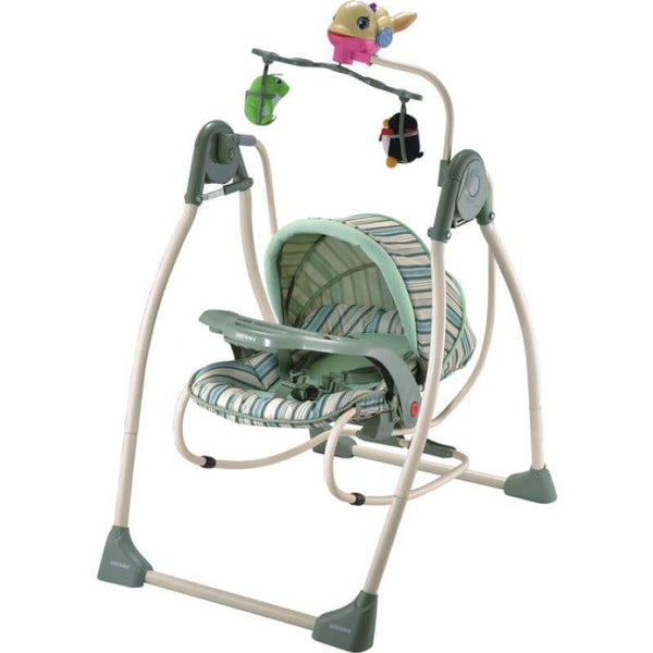 Rocking Baby Swing With Toys From Baby Love Green - 27-782 - ZRAFH