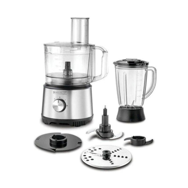 Black And Decker Food Processor with 24 Functions - 800W - Silver - Zrafh.com - Your Destination for Baby & Mother Needs in Saudi Arabia