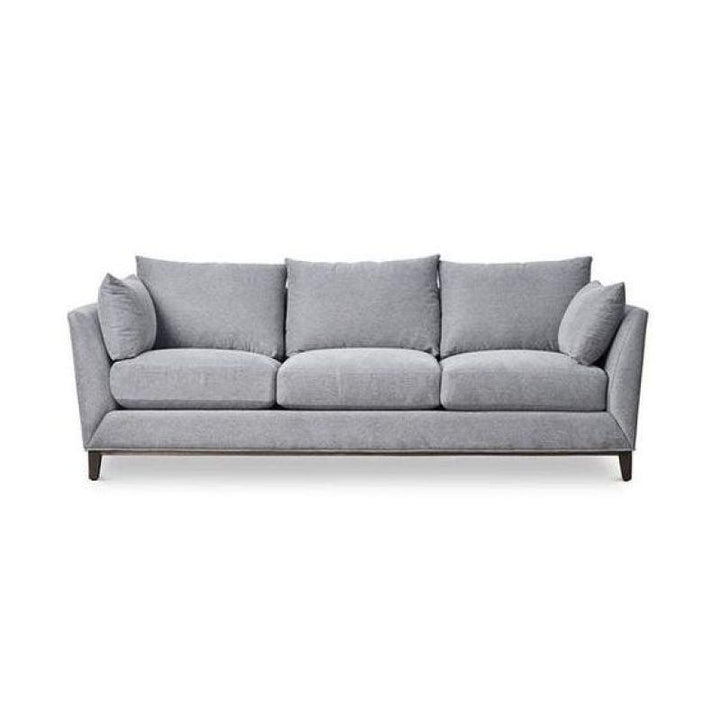 Modern Gray Linen 3-Seater Sofa Swedish Wood By Alhome - 110110912 - Zrafh.com - Your Destination for Baby & Mother Needs in Saudi Arabia