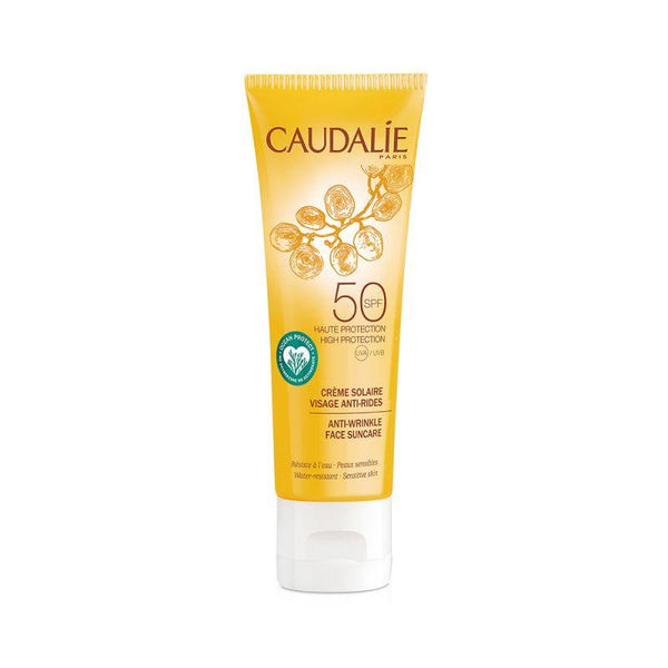 Caudalie Anti-Wrinkle Face Sunscreen SPF 50 - 50 ml - Zrafh.com - Your Destination for Baby & Mother Needs in Saudi Arabia