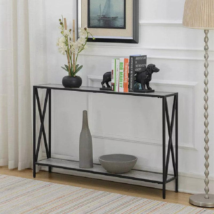 Industrial Iron and Wood Console Table By Alhome - 110110450 - Zrafh.com - Your Destination for Baby & Mother Needs in Saudi Arabia