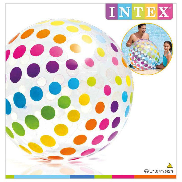 Intex Jumbo Beach Ball - 107 cm - Zrafh.com - Your Destination for Baby & Mother Needs in Saudi Arabia