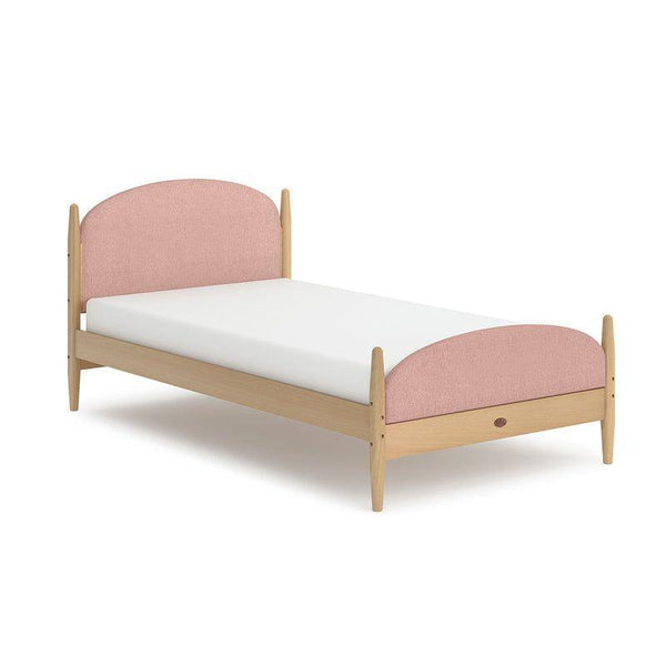 Kids Bed: 120x200x140 Wood, Beige and Pink by Alhome - Zrafh.com - Your Destination for Baby & Mother Needs in Saudi Arabia