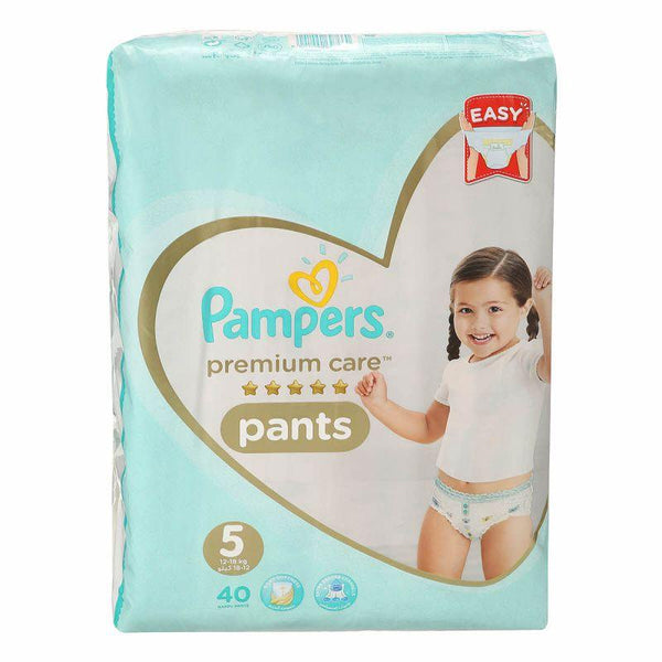 Pampers Premium Care Pants Diapers - Size 5 - 40 Pieces - Zrafh.com - Your Destination for Baby & Mother Needs in Saudi Arabia