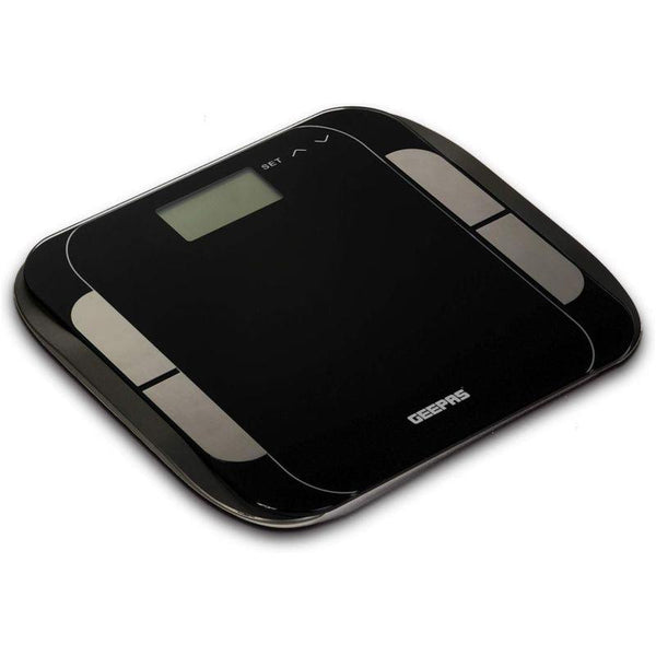 Geepas Digital Body Fat Scale - 180 kg - 400 lbs - Black - GBS46506UK - Zrafh.com - Your Destination for Baby & Mother Needs in Saudi Arabia