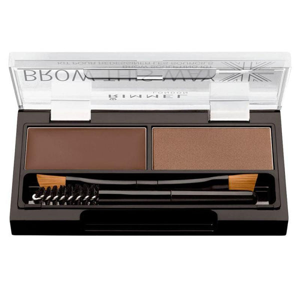 Rimmel London Brow This Way Eyebrow Sculpting Kit – 002 Medium Brown - Zrafh.com - Your Destination for Baby & Mother Needs in Saudi Arabia