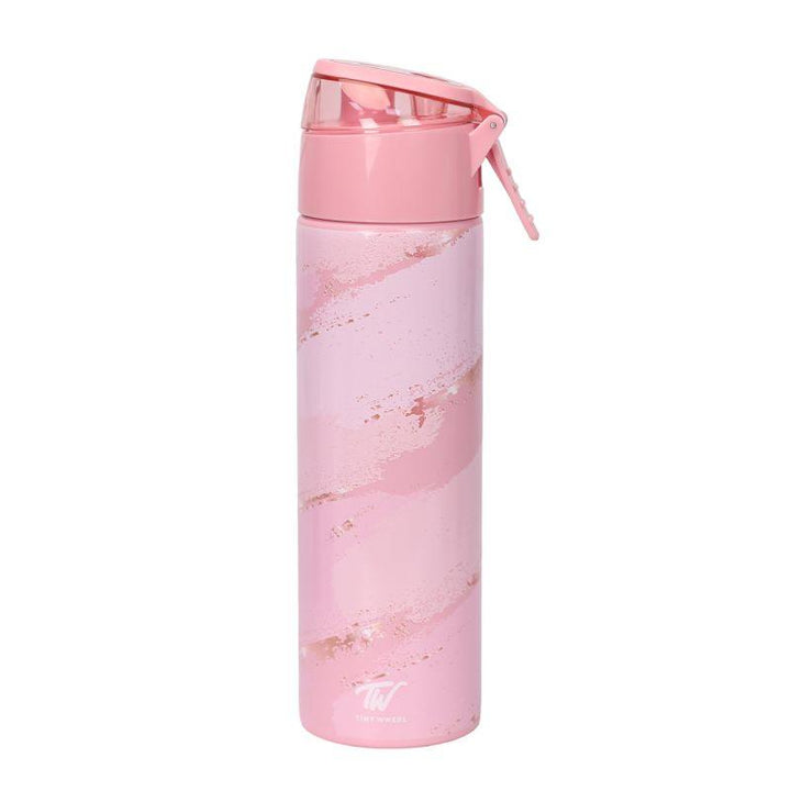 Tinywheel Spray Stainless Steel Bottle - 600ml - Seamles-pink - ZRAFH