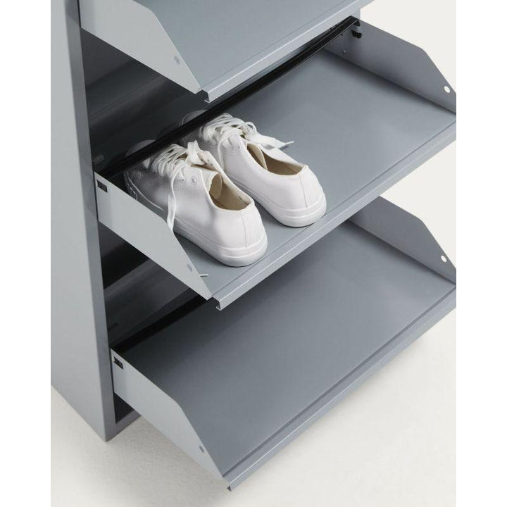 Ashen Engineered Wood Shoe Rack - Size: 50x15x169 By Alhome - Zrafh.com - Your Destination for Baby & Mother Needs in Saudi Arabia